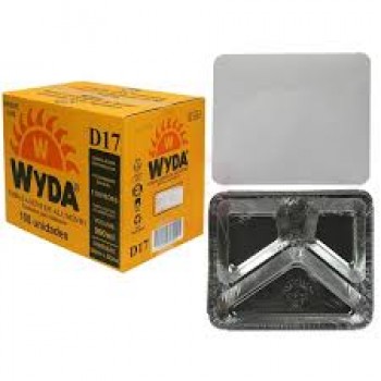 WYDA-D17 BANDEJA 3 DIVISOES ALUMINIO C/100UN